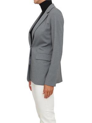 Giacca monopetto Emme Marella in tessuto stretch grigio in DONNA