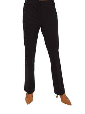 Pantaloni flare Emme Marella in crêpe tecnico nero in DONNA