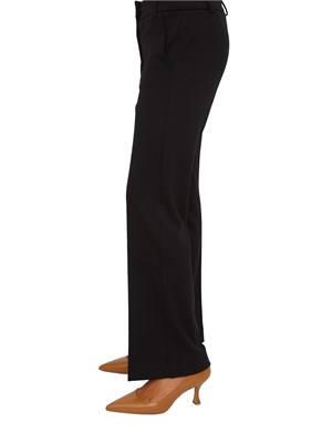 Pantaloni flare Emme Marella in crêpe tecnico nero in DONNA