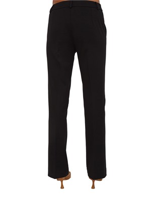 Pantaloni flare Emme Marella in crêpe tecnico nero in DONNA