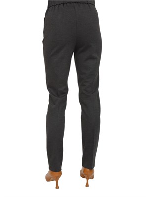 Pantaloni Emme Marella in tessuto stretch grigio in DONNA