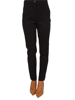 Pantaloni Emme Marella in tessuto stretch nero in DONNA