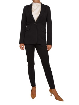 Pantaloni Emme Marella in tessuto stretch nero in DONNA