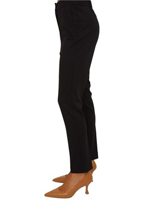 Pantaloni Emme Marella in tessuto stretch nero in DONNA