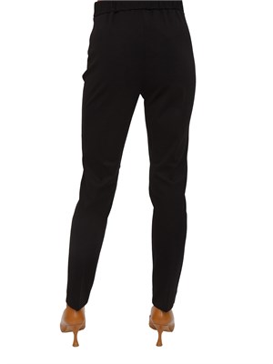 Pantaloni Emme Marella in tessuto stretch nero in DONNA