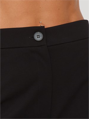 Pantaloni Emme Marella in tessuto stretch nero in DONNA