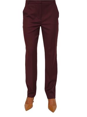 Pantalone Emme Marella in misto viscosa stretch bordeaux in DONNA