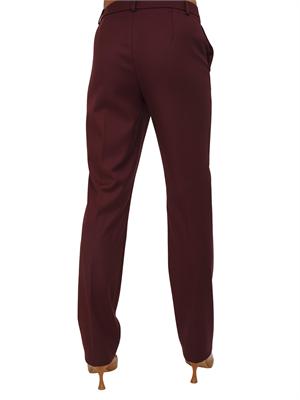 Pantalone Emme Marella in misto viscosa stretch bordeaux in DONNA