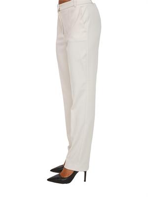 Pantalone Emme Marella in misto viscosa stretch bianco in DONNA
