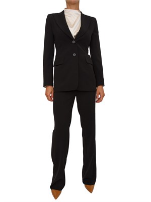 Completo giacca pantalone Emme Marella in tessuto stretch nero in DONNA