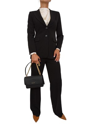 Completo giacca pantalone Emme Marella in tessuto stretch nero in DONNA