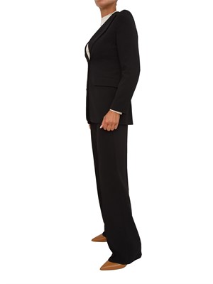 Completo giacca pantalone Emme Marella in tessuto stretch nero in DONNA