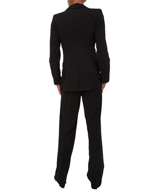Completo giacca pantalone Emme Marella in tessuto stretch nero in DONNA