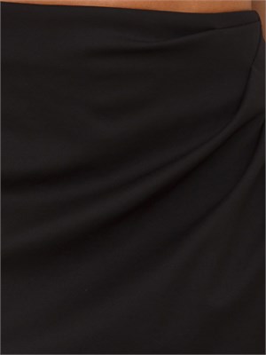 Completo top+gonna Emme Marella in jersey interlock stretch nero in DONNA