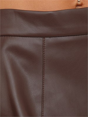 Gonna midi Emme Marella in ecopelle marrone in DONNA
