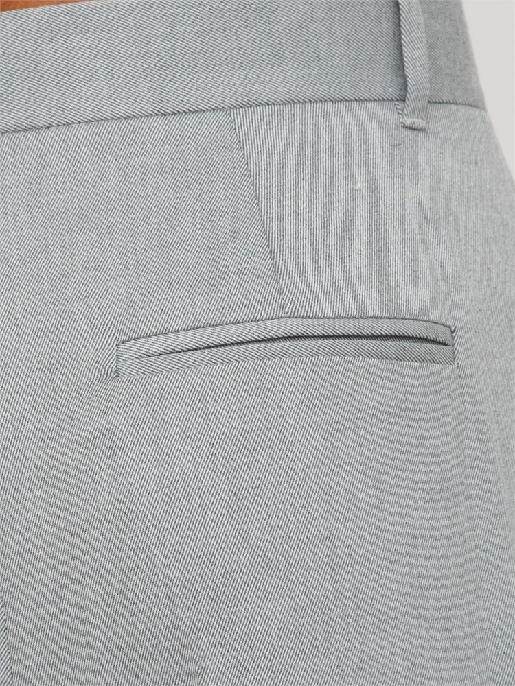 Pantaloni gessati Emme marella in tessuto grigio chiaro