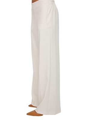 Pantaloni Emme Marella in viscosa bianco panna in DONNA