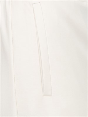 Pantaloni Emme Marella in viscosa bianco panna in DONNA