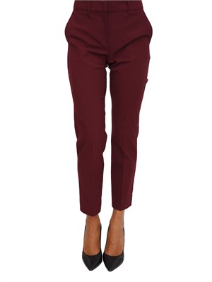 Pantaloni Marella in viscosa stretch bordeaux in DONNA