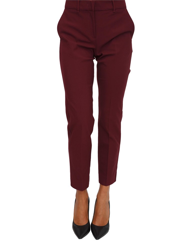 Pantaloni Marella in viscosa stretch bordeaux