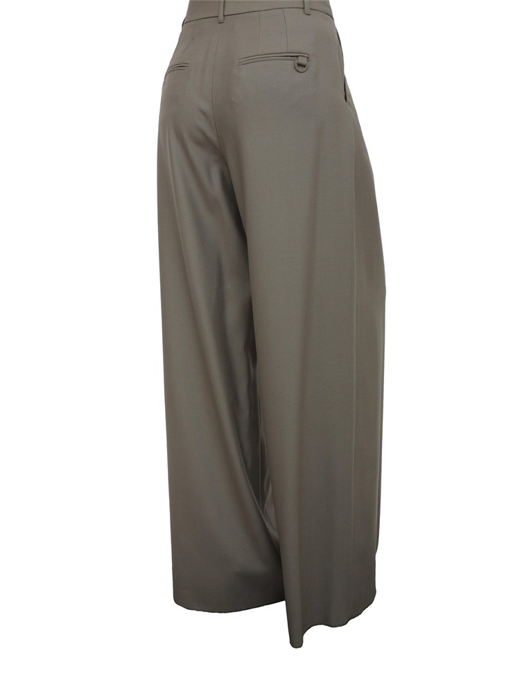 Pantaloni verdi Marella modello palazzo