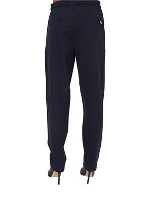 Pantalone slim fit Marella in misto lana blu con tasche alla francese in DONNA