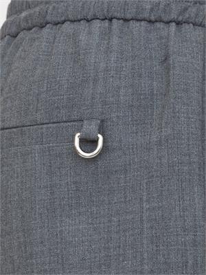 Pantalone slim fit Marella in misto lana grigio con tasche alla francese in DONNA