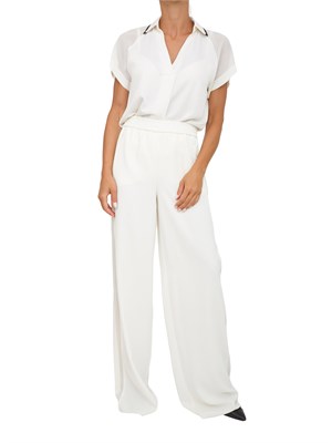 Polo in satin Marella bianco in DONNA