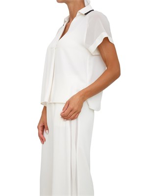 Polo in satin Marella bianco in DONNA