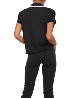 Polo in satin Marella nero in DONNA