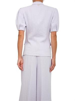TWIN-SET Giacca maniche corte Twinset in cotone lilla in DONNA