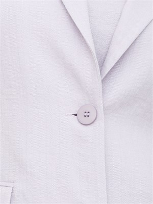 TWIN-SET Giacca maniche corte Twinset in cotone lilla in DONNA