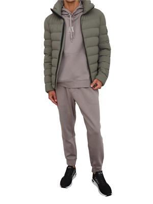 Piumino corto verde Peuterey in tela stretch in UOMO