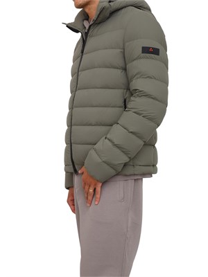 Piumino corto verde Peuterey in tela stretch in UOMO