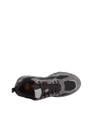 Sneakers Aeronautica Militare nylon ripstop nero e grigio in UOMO