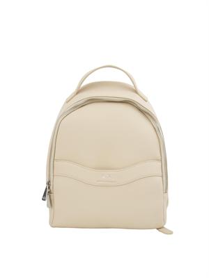 Zaino Armani Exchange in ecopelle avorio in DONNA