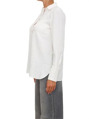 Camicia donna Armani Exchange in crepe di viscosa avorio in DONNA