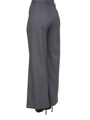 Pantaloni palazzo Fracomina in misto lana grigio in DONNA