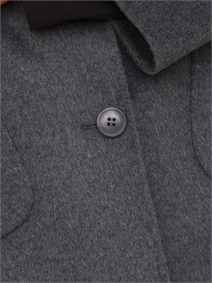 Giacca a cappa iBlues in misto lana grigio melange in DONNA