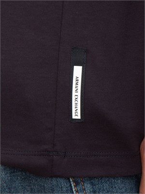 T-shirt girocollo blu Armani Exchange regular fit in UOMO