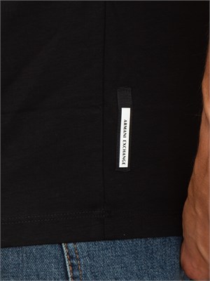 T-shirt girocollo nero Armani Exchange regular fit in UOMO