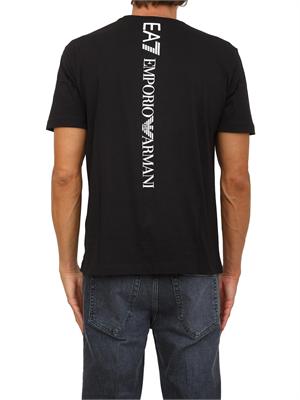 EA7 EMPORIO ARMANI T-shirt  nero EA7 Logo Series in jersey di cotone in UOMO