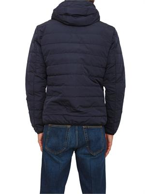 EA7 EMPORIO ARMANI Piumino blu EA7 packable con cappuccio Premium Shield in UOMO