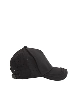 EA7 EMPORIO ARMANI Cappello baseball EA7 nero con logo oro in UOMO