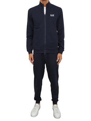 EA7 EMPORIO ARMANI Tuta sportiva blu EA7 Core Identity in cotone in UOMO