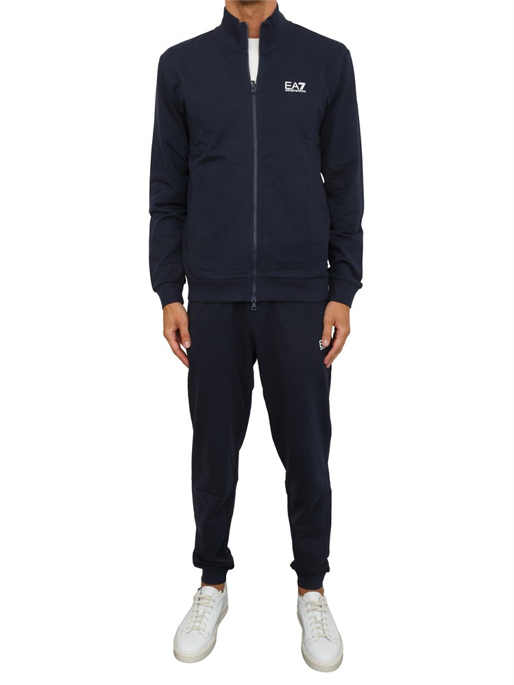 EA7 EMPORIO ARMANI Tuta sportiva blu EA7 Core Identity in cotone