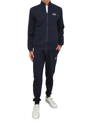 EA7 EMPORIO ARMANI Tuta sportiva blu EA7 Core Identity in cotone in UOMO