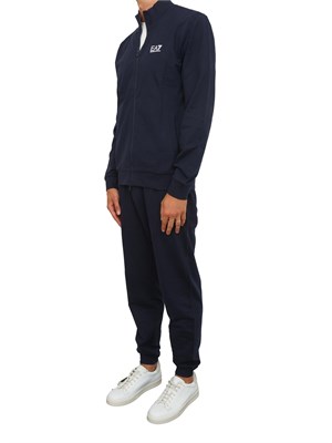 EA7 EMPORIO ARMANI Tuta sportiva blu EA7 Core Identity in cotone in UOMO