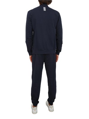 EA7 EMPORIO ARMANI Tuta sportiva blu EA7 Core Identity in cotone in UOMO