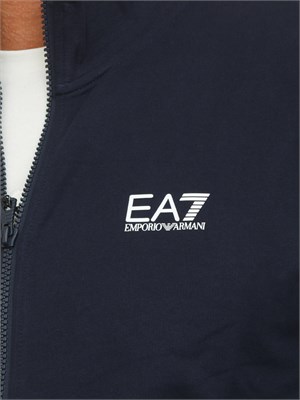 EA7 EMPORIO ARMANI Tuta sportiva blu EA7 Core Identity in cotone in UOMO